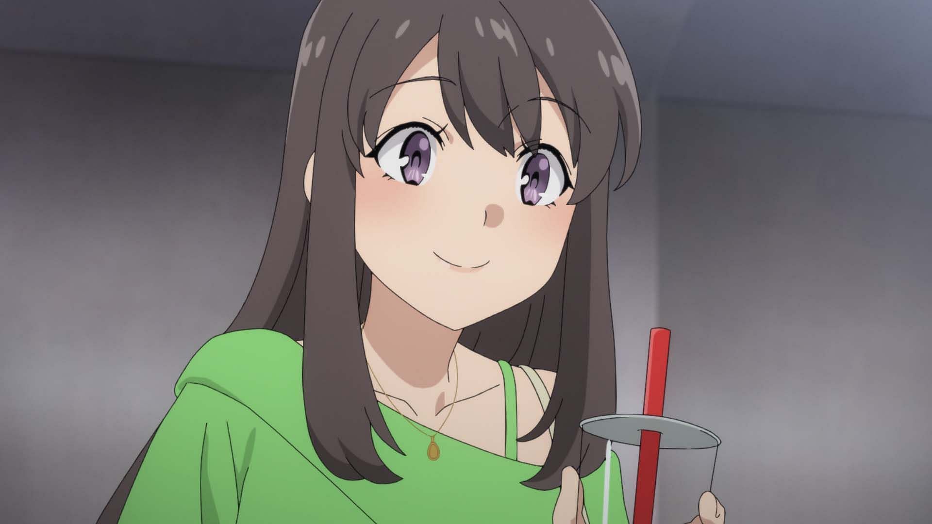 Uzuki as seen in Rascal Does Not Dream of Santa Claus episode 1 (Image via Studio CloverWorks)